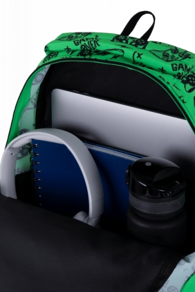 Coolpack, Plecak szkolny Jerry - Game Over Gradient Green (F029969)