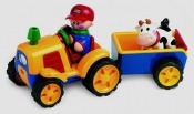 Traktor Tolka z przyczepką