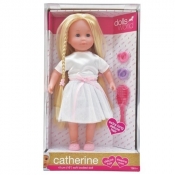 Lalka Catherine w białej sukience 41 cm