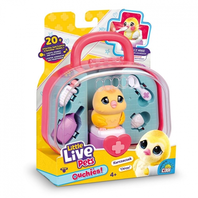 <img src='https://webimage.pl/pics/464/1/d5902251501464.jpg' style='height:440px' /> Little Live Pets - Ouchies! Kurczaczek Chirpy