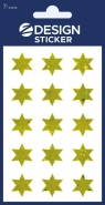 Naklejki foliowe - złote gwiazdki