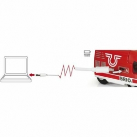 Brio Trains & Vehicles: Czerwona lokomotywa z USB (63374600)