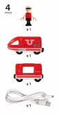 Brio Trains & Vehicles: Czerwona lokomotywa z USB (63374600)