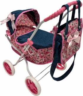 Wózek dla lalek głęboki z torbą