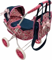 Wózek dla lalek głęboki z torbą