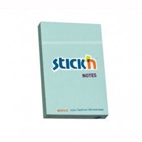 Notes samoprzylepny 76x51mm niebieski pastel 12 sztuk
