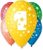 Balon gumowy Godan Z NADRUKIEM 5 szt mix 300 mm 12cal (GS110/1)