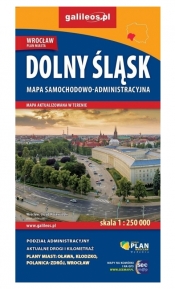 Mapa samochodowo-administracyjna Dolny Śląsk 1:250 000 - praca zbiorowa