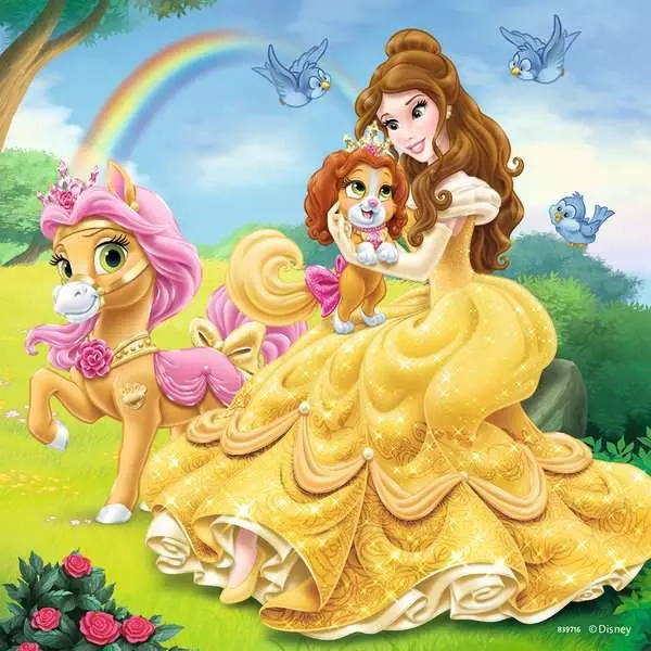 Puzzle 3x49: Zwierzaki Księżniczek Disney'a