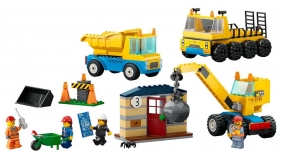 Lego CITY 60391, Ciężarówki i dźwig z kulą