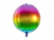 Balon foliowy Partydeco kula tęczowa 40 cm (FB37)