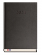 Kalendarz Stacjonarny 2024, dzienny A4 czarny (T-229V-V)