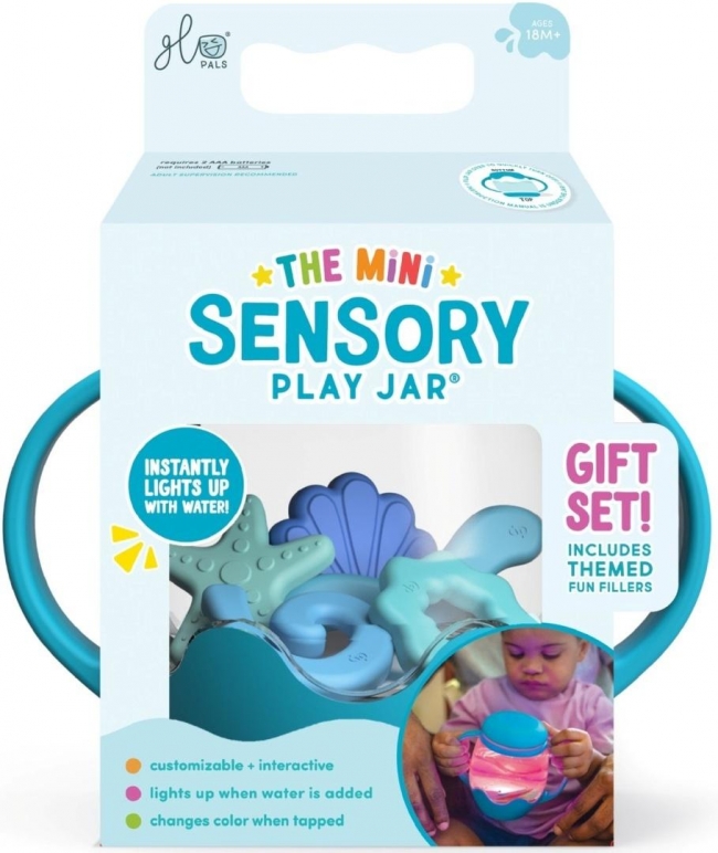 Mini słoik sensoryczny z silikonowymi dodatkami