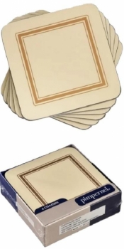 Podkładki kremowe 10,5x10,5mm 6szt
