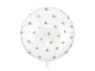 Balon Bubble Gwiazdki transparentny 60cm