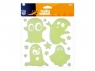  Naklejki Halloween żelowe świecące mix
