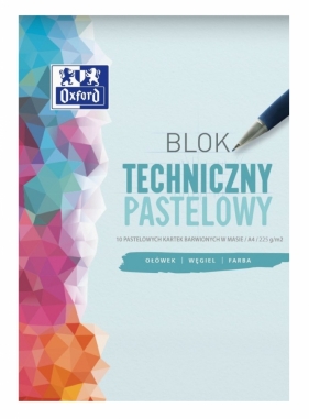 Blok techniczny Oxford: A4, 10k - pastelowy