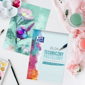 Blok techniczny A4/10k - pastelowy