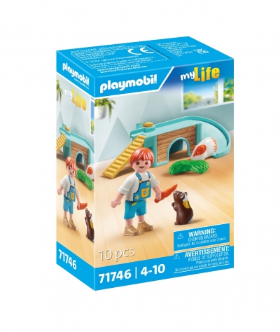<img src='https://webimage.pl/pics/467/7/d4008789717467.jpg' style='height:440px' /> Playmobil Chłopiec ze świnką morską 71746
