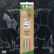 Mata czarna + kreda Safari Funny Mat STRIGO