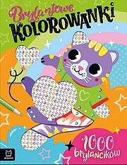 Brylantowe kolorowanki z kotkiem. 1000 brylancików