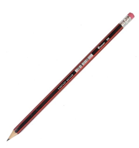 Ołówek techniczny Titanum 3H z gumką (83721)