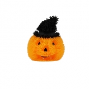 Gniotek Halloweenowy: Świecąca dynia w czapce, 1 szt.