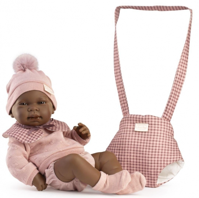 Lalka hiszpańska Indira mulatka z nosidłem 42cm