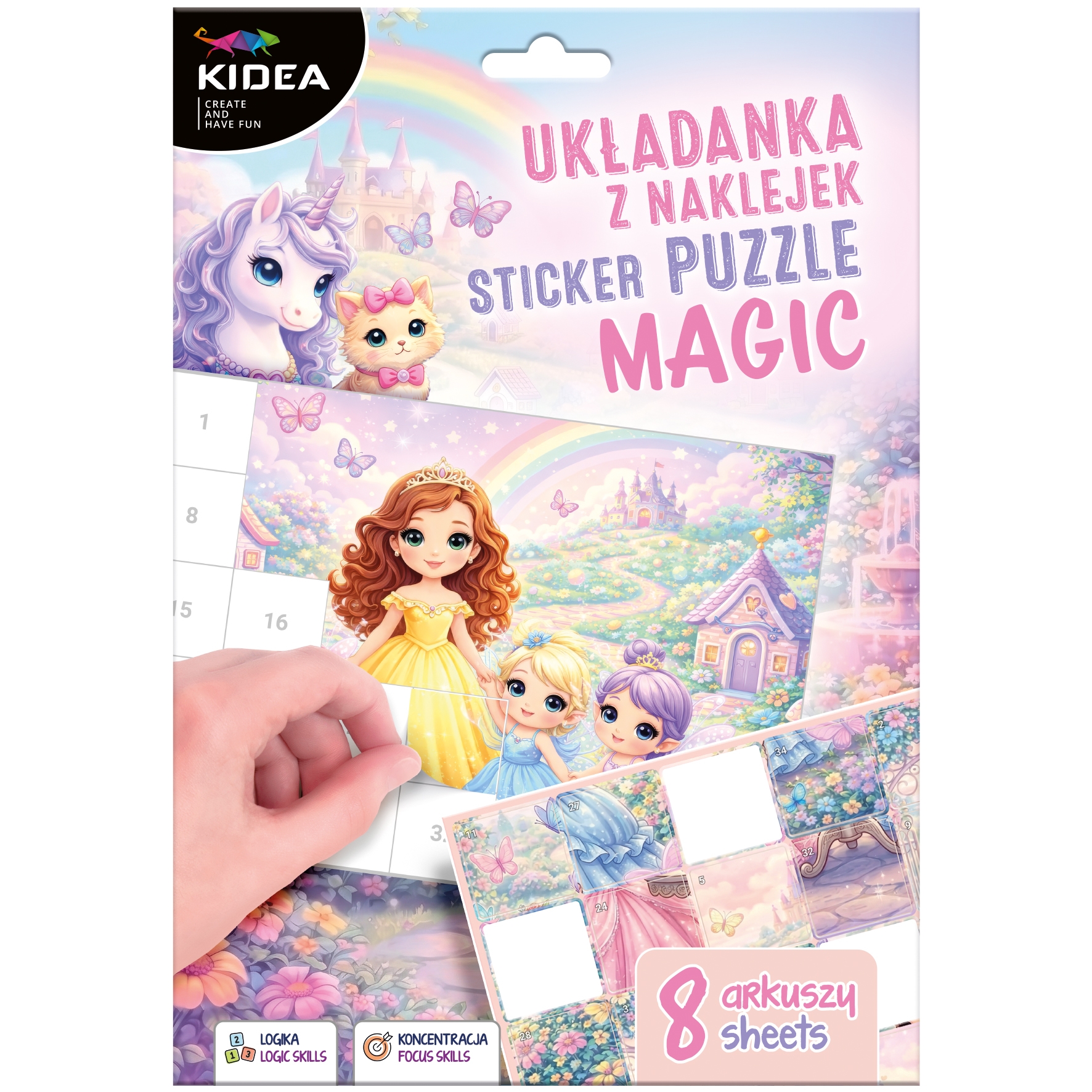 Układanka z naklejek - Magic