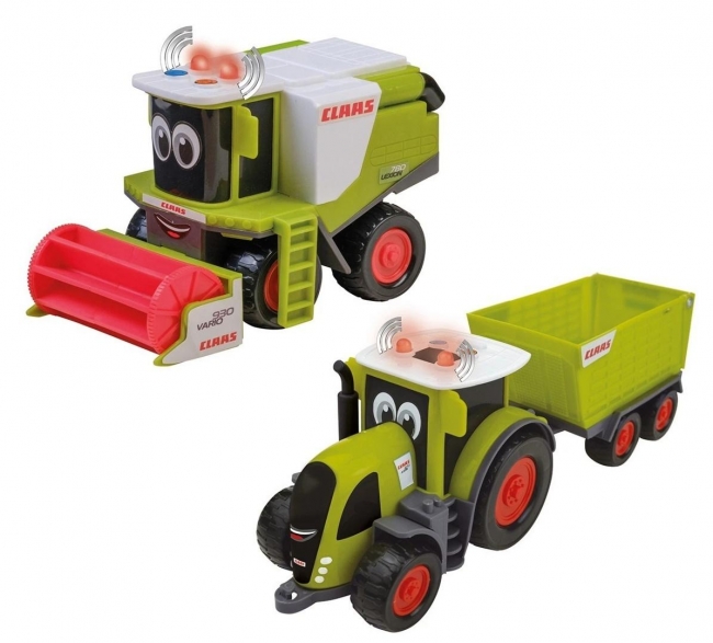 <img src='https://webimage.pl/pics/468/5/d4008332345468.jpg' style='height:440px' /> Zestaw Claas Mini traktor kombajn i przyczepa