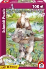 Puzzle 100 PQ Wesołe wydry 1143706+