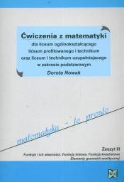 Ćwiczenia z matematyki Zeszyt 3 Funkcje i ich własności