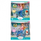 Lalka 29 cm+ rower mix