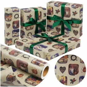 Papier kraftowy Retro Christmas X-Strong 38cmx20m