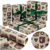 Papier kraftowy Retro Christmas X-Strong 38cmx20m