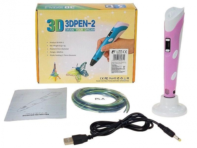 Długopis 3D USB + 3 kolorowe wkłady