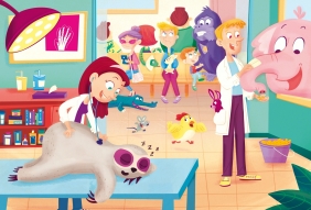 Puzzle Maxi SuperColor 60: To the Vet (26446)