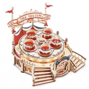 Puzzle drewniane 3D Pozytywka Obrotowe Filiżanki