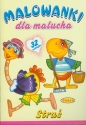 Struś. Malowanka dla malucha