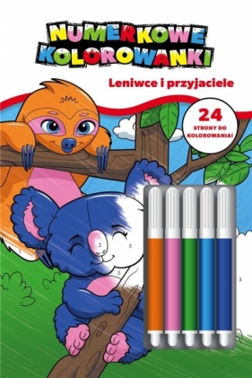 Numerkowe kolorowanki. Koala. Leniwce i przyjaciele - Opracowanie zbiorowe