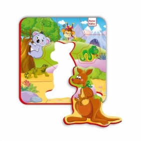 Piankowe puzzle magnetyczne - Zwierzęta z Australii (RK5010-09)
