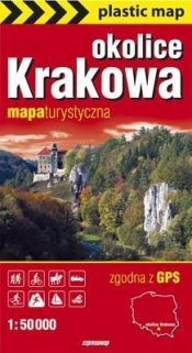 Okolice Krakowa foliowana mapa turystyczna 1:50 000