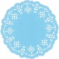 Serwetki papierowe okrągłe 11,5cm/35 szt. - niebieskie jasne (414545)