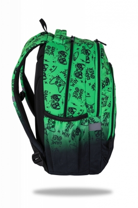 Coolpack, Plecak szkolny Prime Pro - Game Over Gradient Green (F162969)