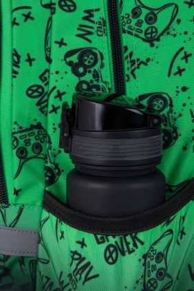 Coolpack, Plecak szkolny Prime Pro - Game Over Gradient Green (F162969)