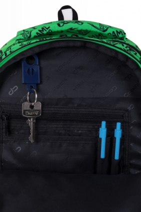 Coolpack, Plecak szkolny Prime Pro - Game Over Gradient Green (F162969)