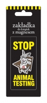 Zakładka magnetyczna ZK039 Stop Animal Testing ZKO39