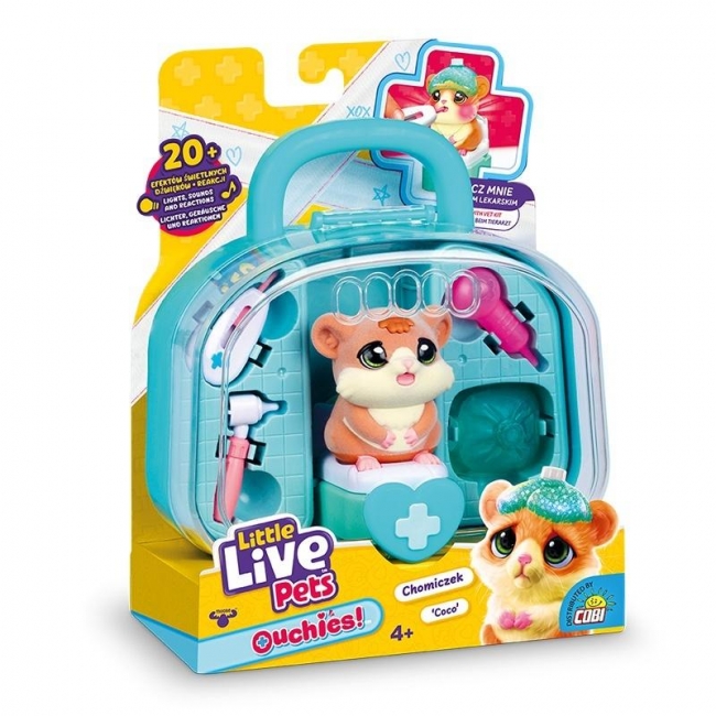 <img src='https://webimage.pl/pics/471/1/d5902251501471.jpg' style='height:440px' /> Little Live Pets - Ouchies! Chomiczek Coco