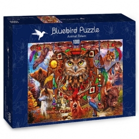 Bluebird Puzzle 1000: Totem pełen zwierząt Ciro Marchetti (70247)