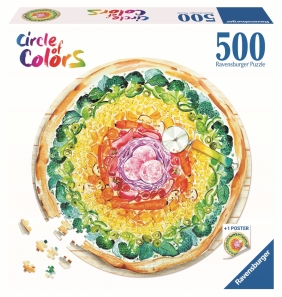 Ravensburger, Puzzle 500: Paleta kolorów. Pizza (17347)